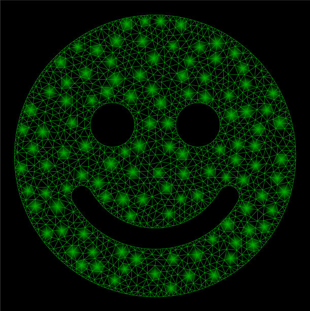 光洁的网丝架带着淡淡的微笑图片下载