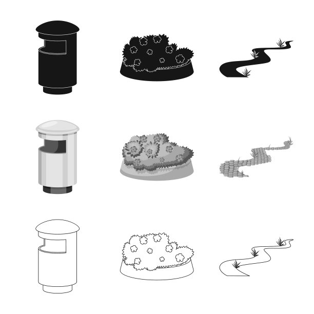 孤立对象城市和街道符号图片下载