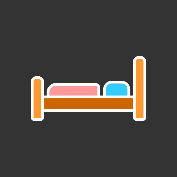 床的图标酒店标志单位图片下载