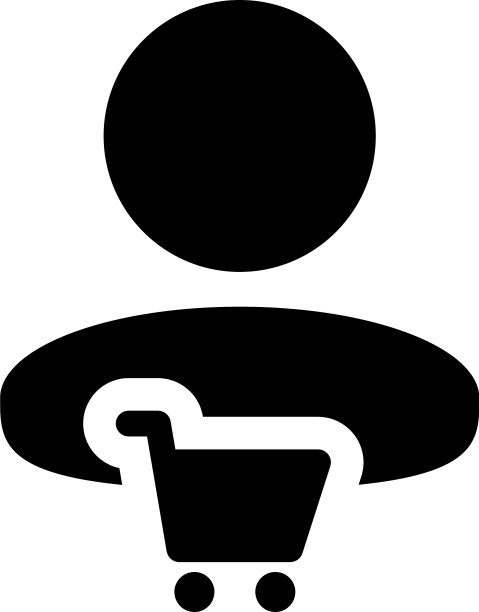 电车图标与男性顾客个人简介图片下载