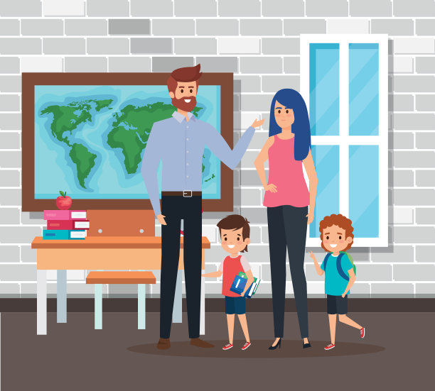 在学校里，老师和男生在一起图片下载