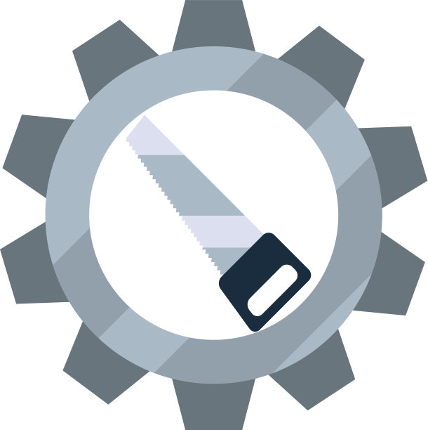 锯齿齿轮图标工具图片下载