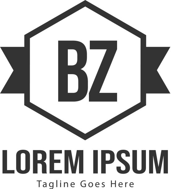 创意现代bz字母标志设计图片下载