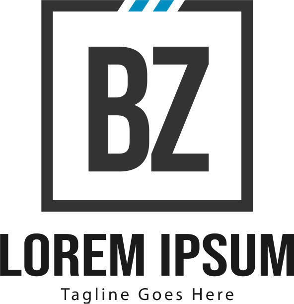创意现代bz字母标志设计图片下载