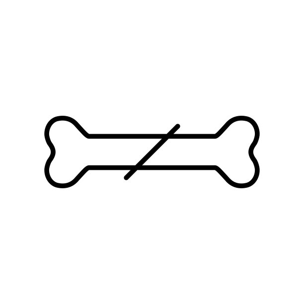 骨折图标上的白色背景轮廓图片下载