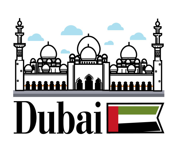 阿联酋迪拜国旗和图片下载