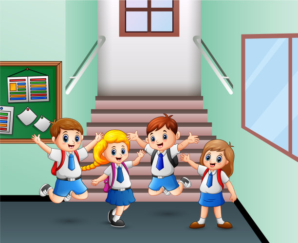 学生放学后回家图片下载