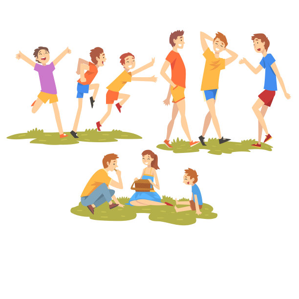 人们享受着暑假快乐的男孩图片下载