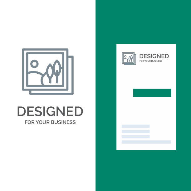 框架画廊图像图片灰色标志设计和图片下载