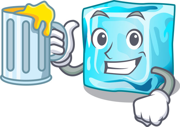 带有特色的果汁冰块图片下载