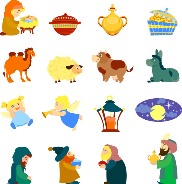 顿悟图标设置卡通风格图片下载