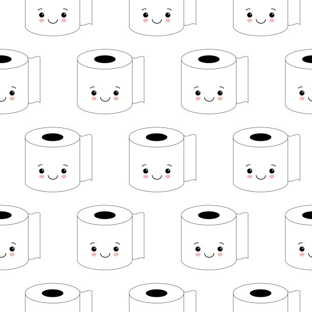 卫生纸无缝图案图片下载