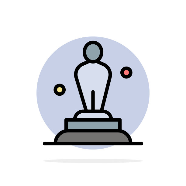 奥斯卡金像奖奥斯卡雕像奖杯抽象圈图片下载