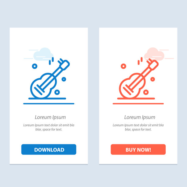 吉他音乐美国美国蓝色和红色下载图片下载