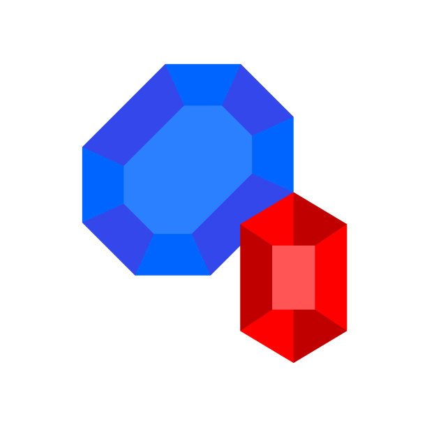 宝石孤立的平面风格图标图片下载