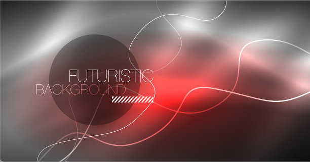 霓虹线波背景抽象构成图片下载