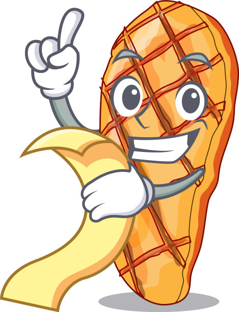 菜单上有烤鸡和卡通沙拉图片下载