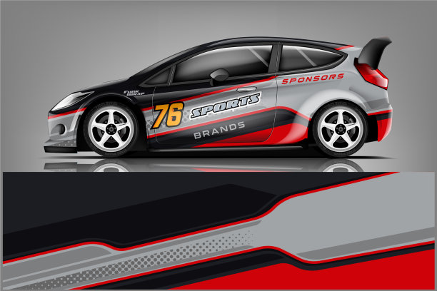 汽车贴花包装设计图片下载