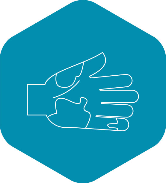 肮脏的手图标轮廓风格图片下载