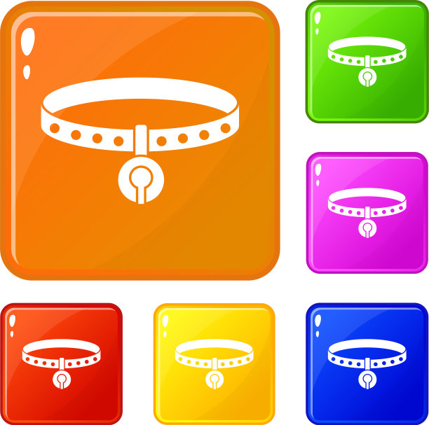 猫项圈图标设置颜色图片下载