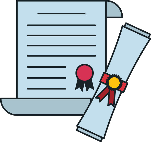 毕业证书孤立图标图片下载