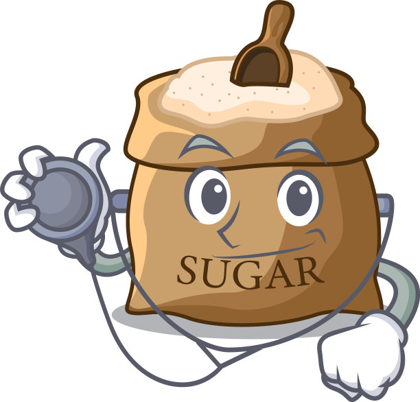 糖医生用勺子卡通袋图片下载