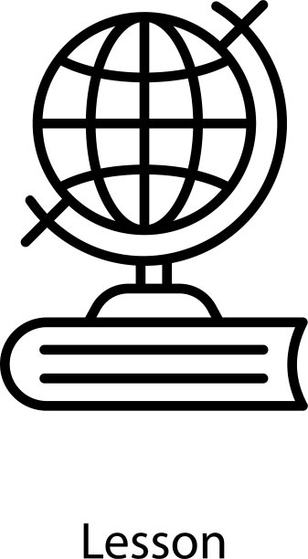 全球教育线性图标图片下载
