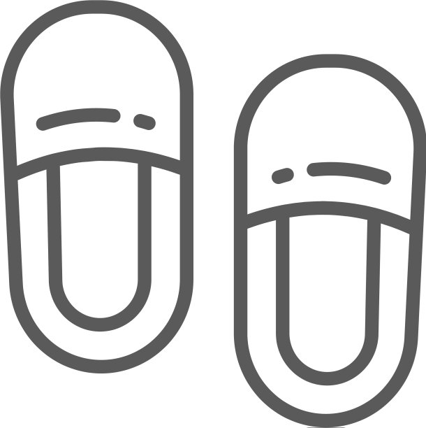 家居拖鞋线图标图片下载