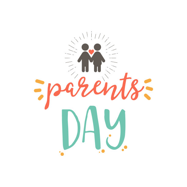 家长日徽章设计贴纸邮票标志图片下载