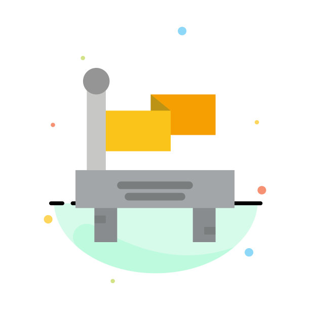 旗帜火车运输抽象平面颜色图片下载