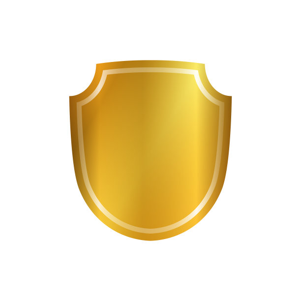 盾金图标形状会徽图片下载