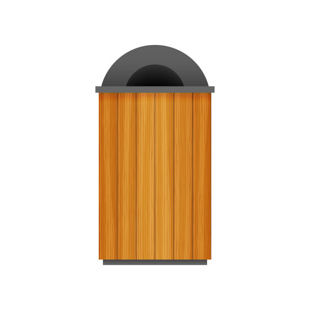 垃圾桶在公园的图标垃圾桶上白色图片下载