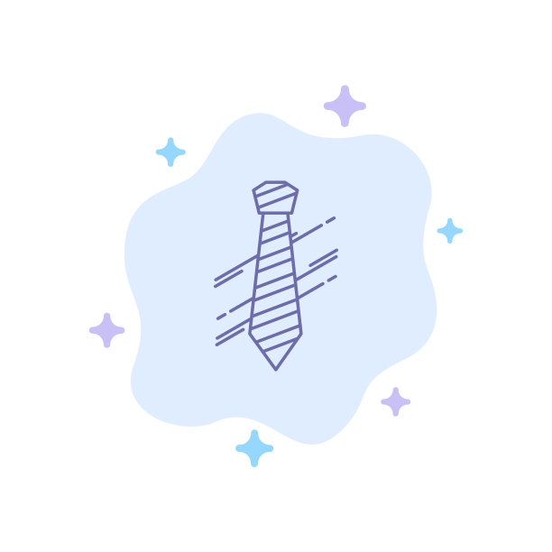 领带职业装时尚采访蓝色图标上图片下载