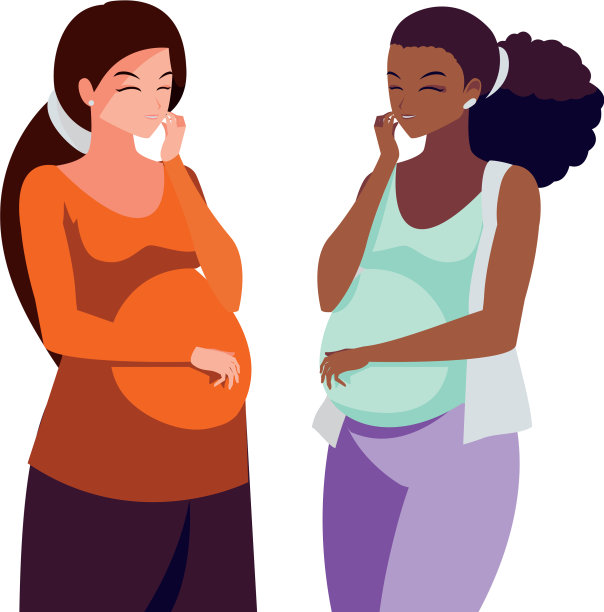 跨种族夫妇怀孕女性角色图片下载