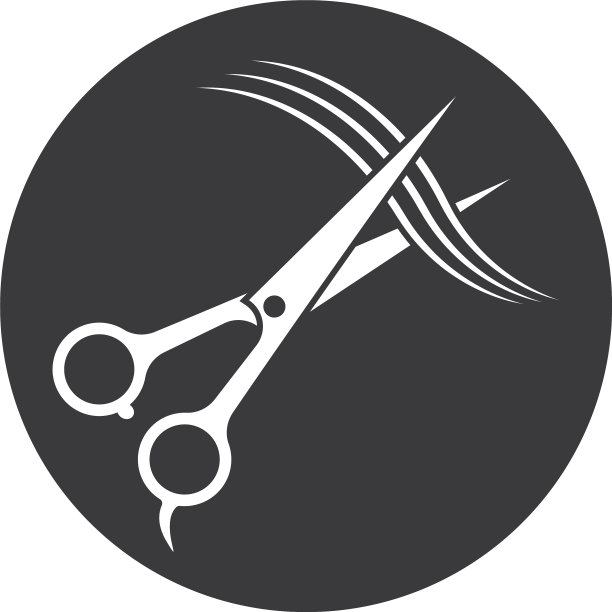 剪刀Logo模板图标图片下载