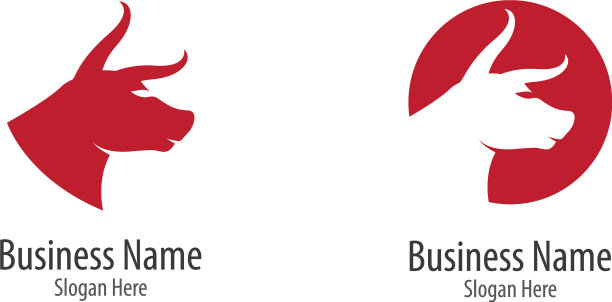 公牛标志模板图标图片下载