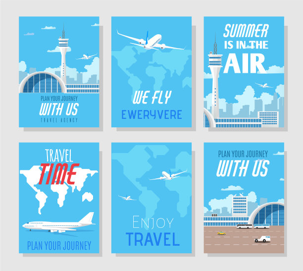 社交媒体或打印世界旅行卡销售集图片下载