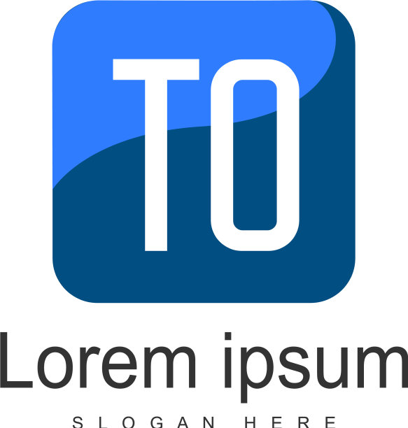 TO字母现代框架标志模板图片下载
