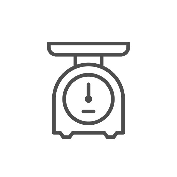 机械秤线性轮廓图标图片下载