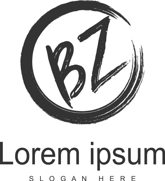 创意现代bz字母标志设计图片下载