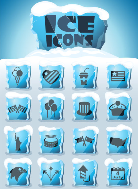 独立日图标集图片下载