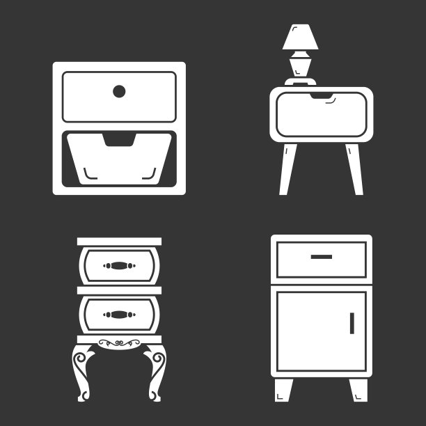 床头柜图标设置简单的风格图片下载