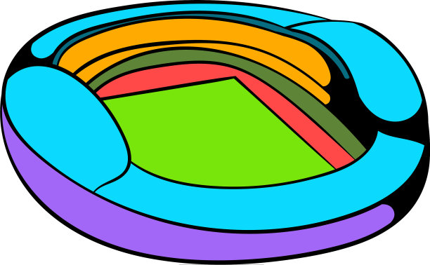足球足球场图标图标卡通图片下载
