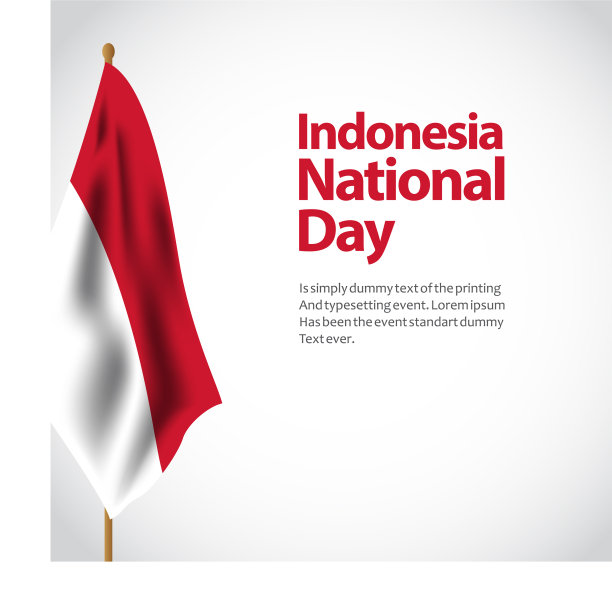 印尼国庆模板设计图片下载