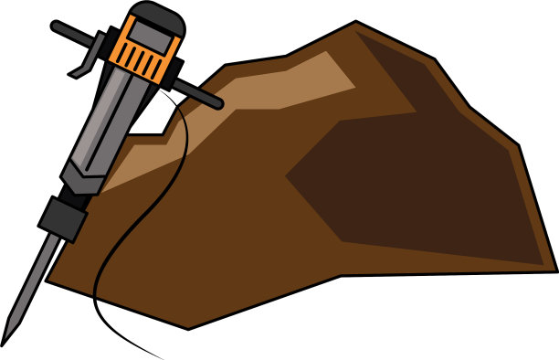 采矿钻机和岩石工作设备图片下载