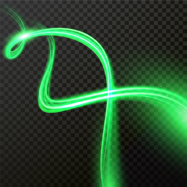 绿光彗星光旋转图片下载