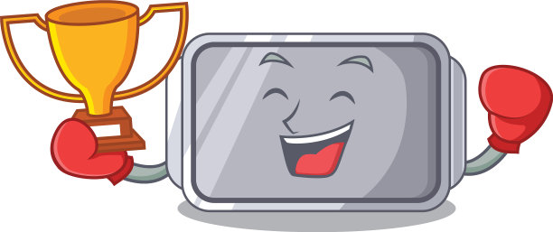 拳击赢家狭窄的烤盘上有一层图片下载