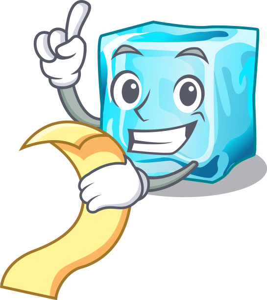 菜单上有特色的冰块图片下载