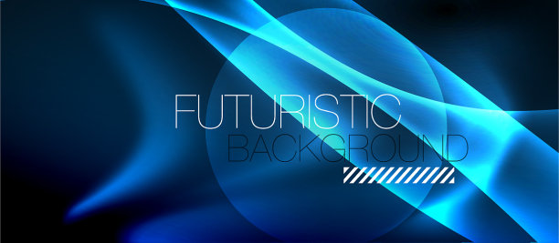 霓虹发光线魔术能量空间光图片下载