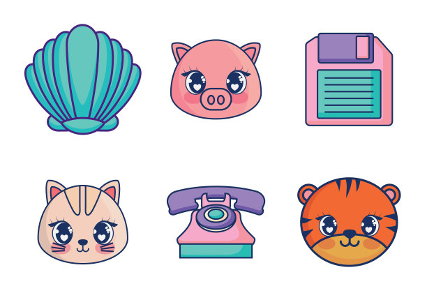 甜美可爱的卡哇伊设定的角色图片下载